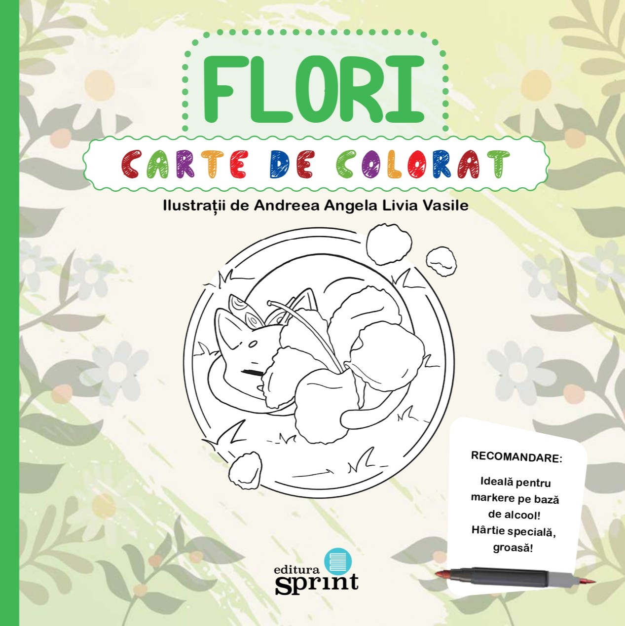 FLORI - Carte de Colorat